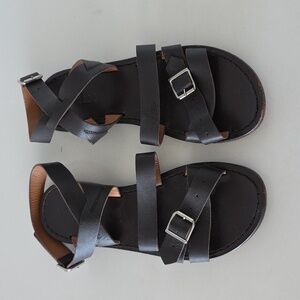 Marni Brown Leather Sandals 40